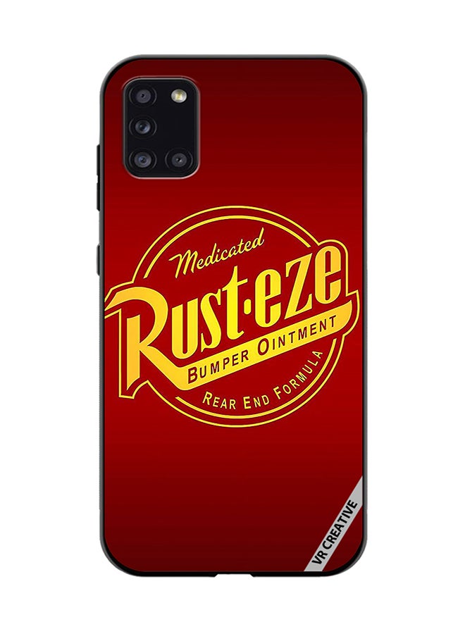 VR CREATIVE Protective Case Cover For Samsung Galaxy A31 Rust Eze Rear End Formula Design Multicolour - Image 1