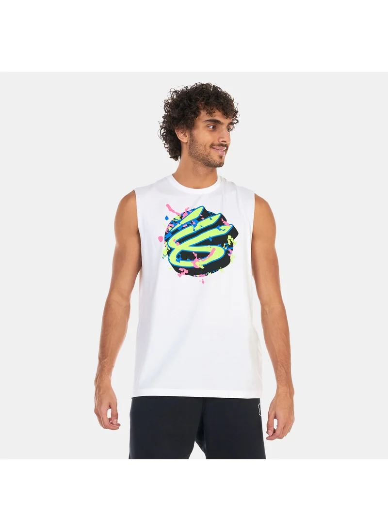 UNDER ARMOUR Men's Curry Sleeveless T-Shirt