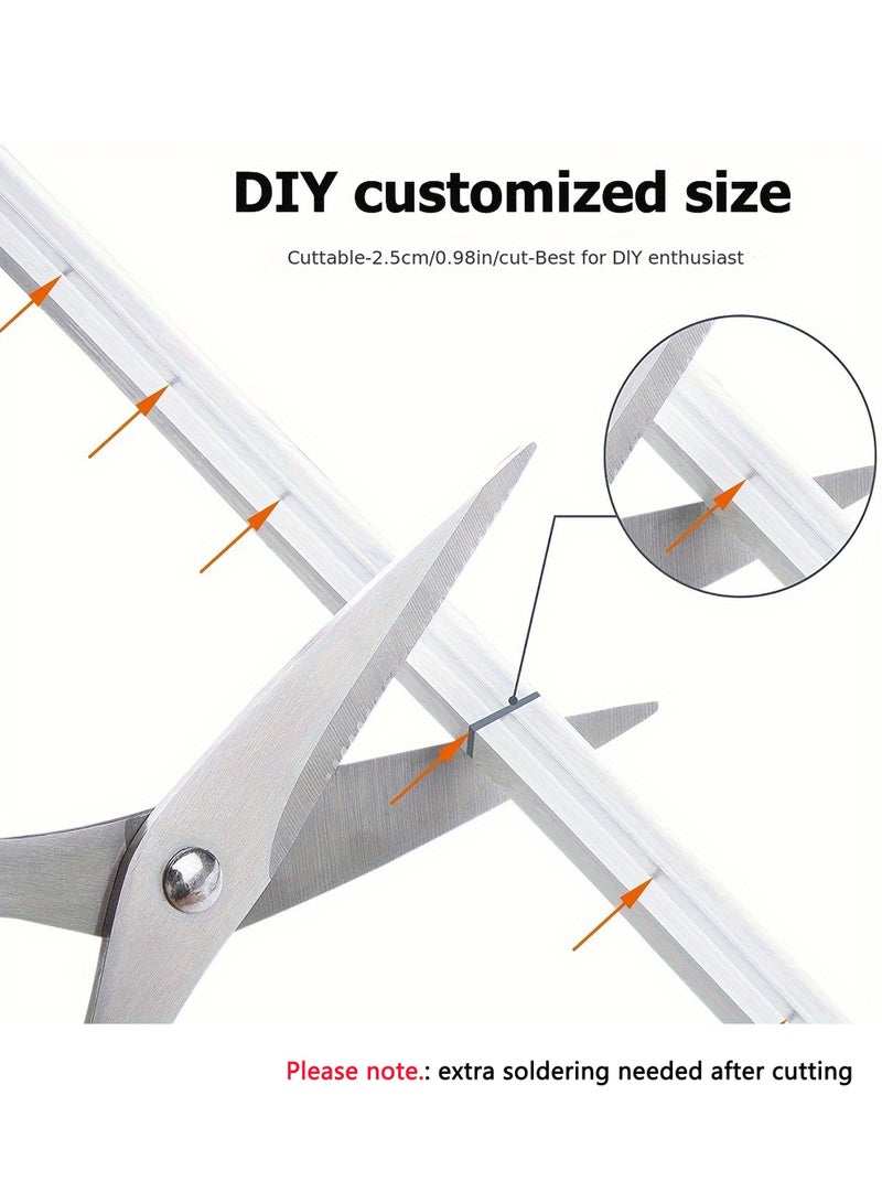 HOMESTAR ضوء نيون LED، أضواء شريط دافئ أبيض 4000K بطول 5م، حبل مرن مقاوم للماء 12V 120LEDs/م، للإضاءة الزخرفية التجارية الداخلية والخارجية (مع محول الطاقة) - Image 5