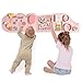 ROBUD Elephant Montessori Busy Board 12in1 Activity Wall Busy Board Montessori Sensory Wall Panel for Boys Girls Toddler Learning Activity Center for Playroom Nursery Pink - Image 2