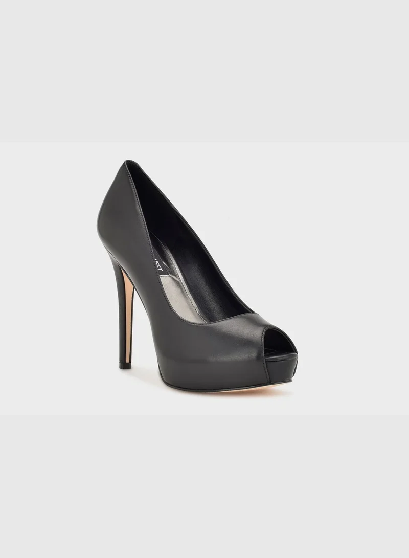NINE WEST wnHETHR-SS23 High Heel Peep Toe Pumps