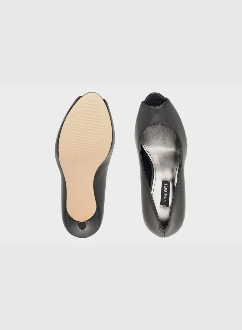 NINE WEST wnHETHR-SS23 High Heel Peep Toe Pumps