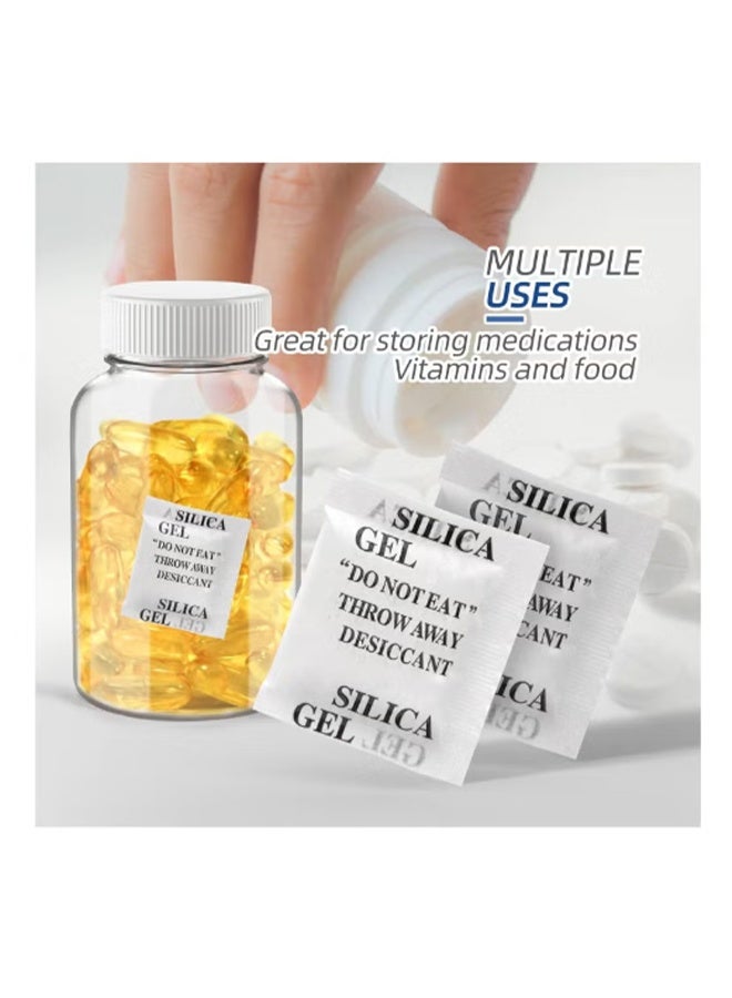 YJ 200 Packs 1 Gram Desiccant Packets Food Safe Silica Gel Desiccant Packets Premium Moisture Absorbers for Food Storage Desiccant Beads Packet for Moisture Storage Control - Image 5