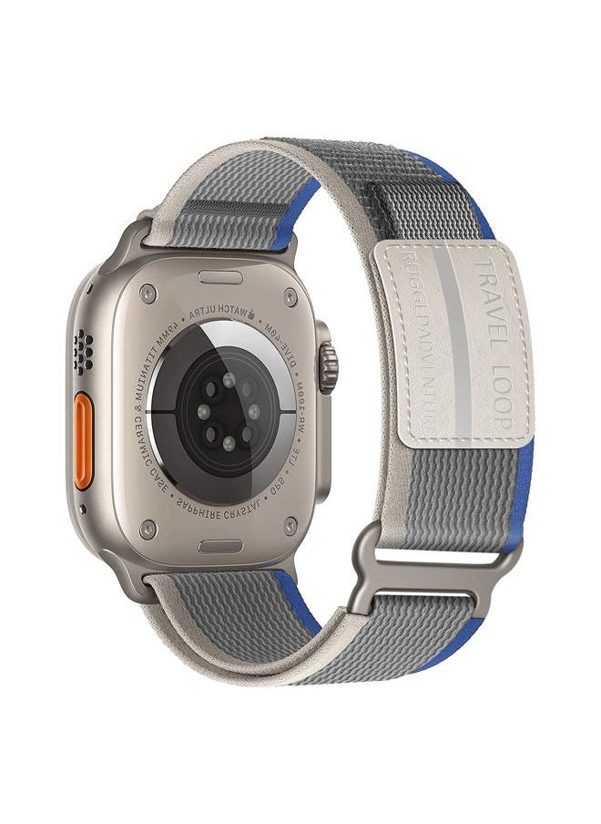 ALMNVO - Trail Loop Nylon Band - Compatible with Apple Watch Ultra 2 Band 49mm 46mm 45mm 44mm 42mm 41mm 40mm 38mm Men Women,Rugged Braided Elastic Weave Sport Strap for iWatch Ultra Series 10/9/8/7/6/SE/5/4/3 - Image 1