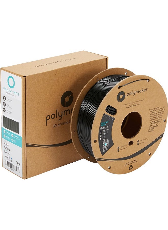 polymaker Polymaker PETG Filament 1.75mm 1kg Black 3D Printer Filament, PolyLite PETG 3D Printing Filament 1.75mm, Dimensional Accuracy +/- 0.03mm, Print with Most 3D Printers  - Image 5