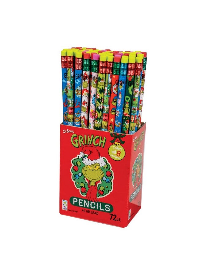 Geddes D Geddes Dr. Seuss Grinch Pencils - 72-Pack Display Box For School And Home Use - Image 3