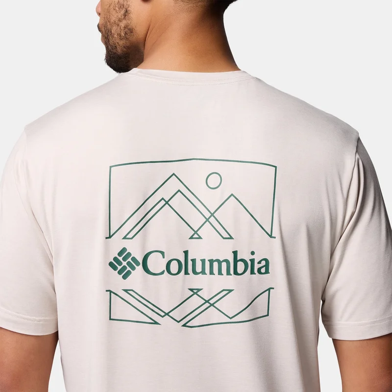 Columbia Beige Men's Kwick Hiking T-Shirt for Men | Best Price UAE