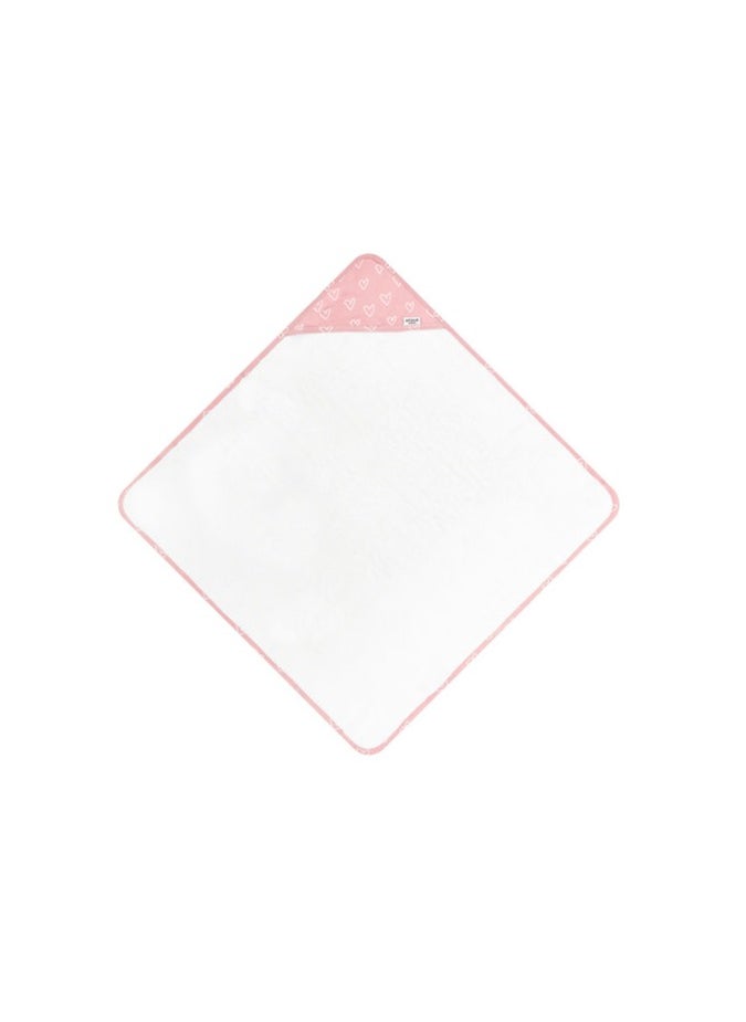 infancie - Bamboo Hooded Baby Towels (Pack of 2) – 75 cm x 75 cm, Suitable for Newborn to 4 Years, Pink/Rose - Image 1