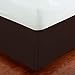Linen Plus Queen Size Luxury Tailored Bed Skirt 14" Drop Pleated Styling Dust Ruffled Solid Brown New - Image 2