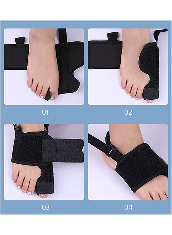 SOUTH MOON Bunion Corrector,  Adjustable Toe Straightener for Men & Women, Straightener Non-Surgical Hallux Valgus Correction Hammer Toe Straightener Corrector (black) - Image 5