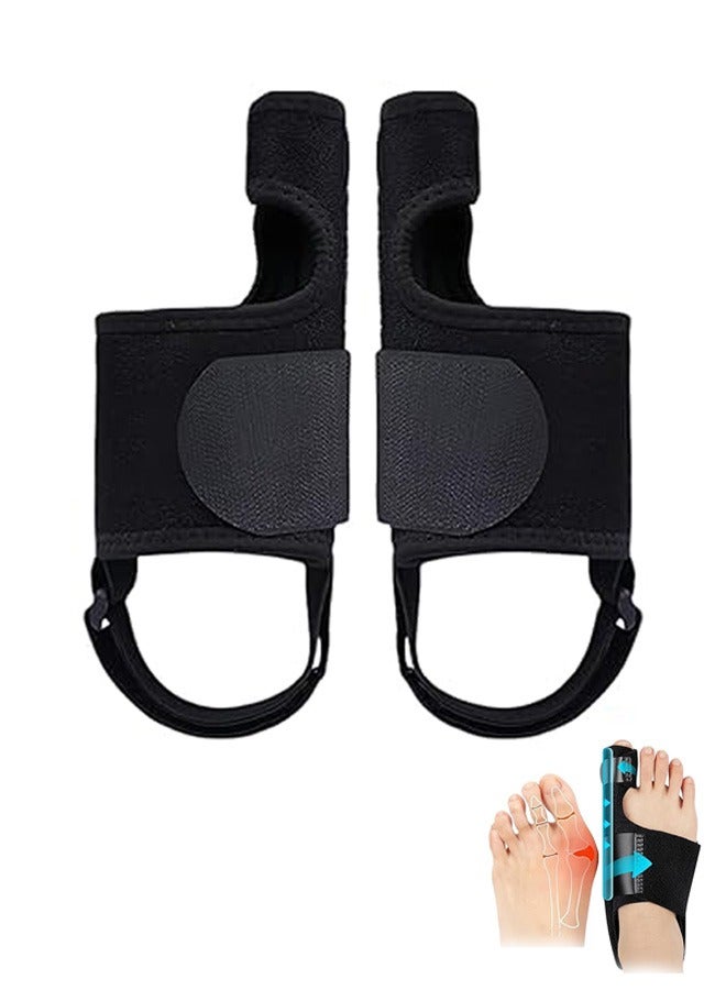 SOUTH MOON Bunion Corrector,  Adjustable Toe Straightener for Men & Women, Straightener Non-Surgical Hallux Valgus Correction Hammer Toe Straightener Corrector (black) - Image 1