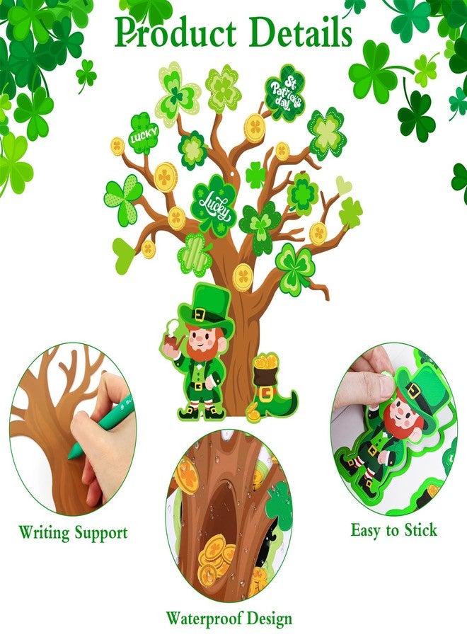 DIYASY 24 Sets St. Patrick's Day Craft Kits for Kids, Make Your Own St. Patrick Tree Crafts DIY Stickers Decorations Home Decor Ornaments Party Favor - Image 3