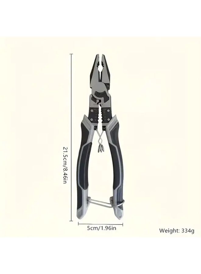 Professional 9 Inch Multi Function Wire Cutter Cable Stripper Manual Tool Auto Stripping Ergonomic PVC Handle - Image 2