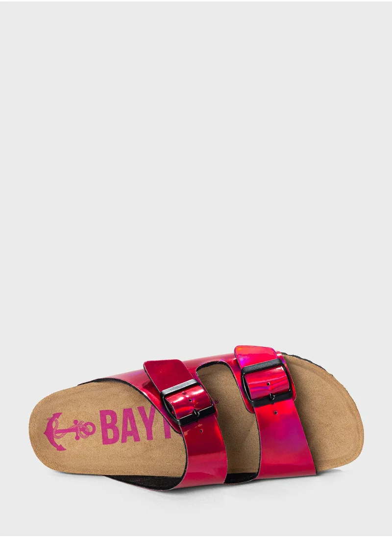 بيتون Atlas Double Strap Flat Sandals