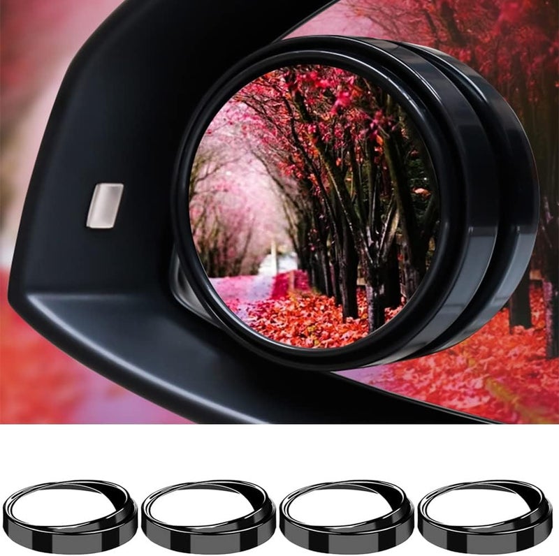 ESreake 4pcs Blind Spot Mirror - 2-inch Round HD Convex Mirrors - Image 1