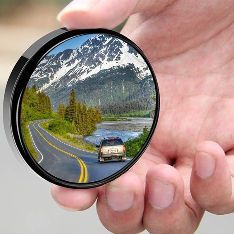 ESreake 4pcs Blind Spot Mirror - 2-inch Round HD Convex Mirrors - Image 2