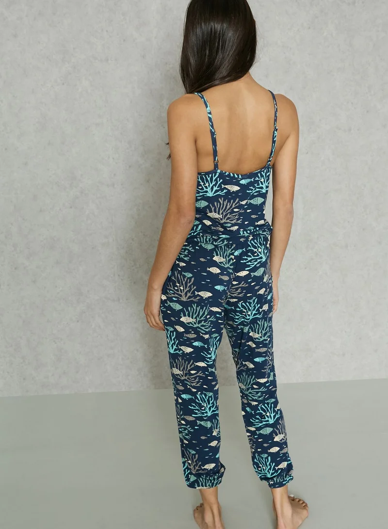 munki munki Printed Cami Onesie
