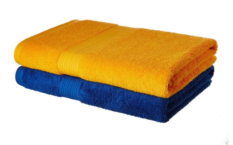 TEEJA Cotton Bath Towels Antibacterial Extra Soft Quick Dry Strong Water Absorbent Large Size Bathing Towel for KidsBoys and Girls Pack of 1 Yellow - Image 2