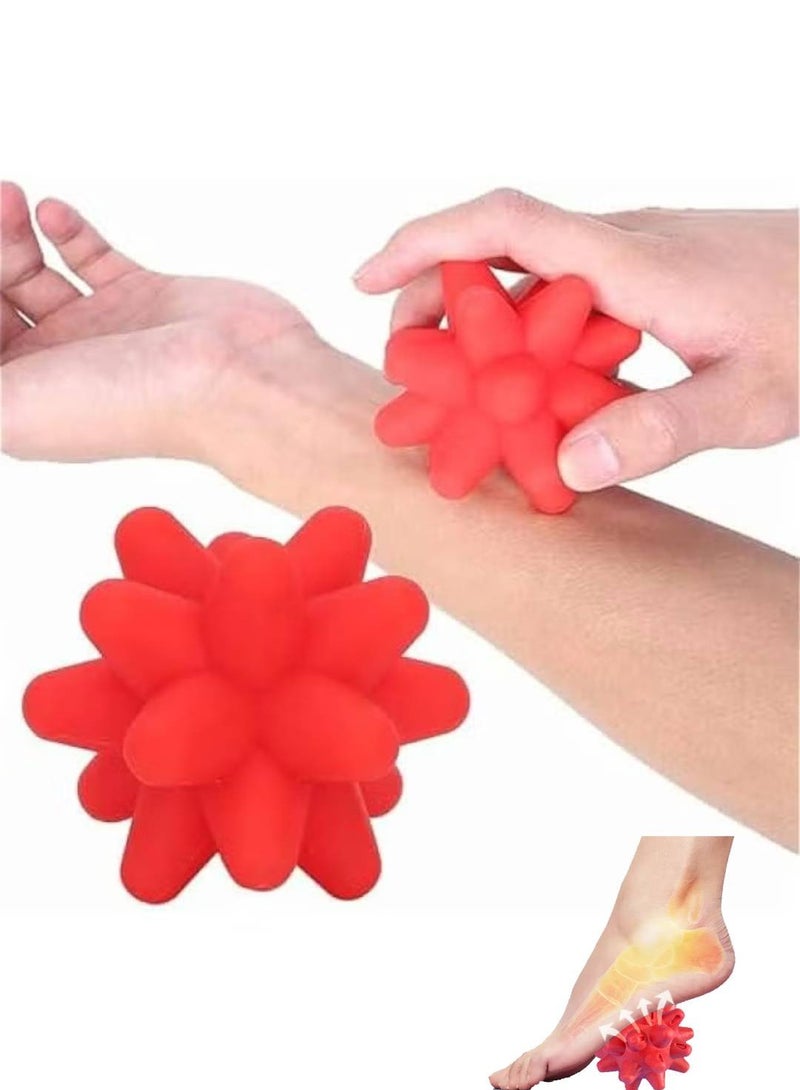 Loquat Deep Tissue Trigger Point Massage Ball for Myofascial Release and Mobility Recovery - Silicone Foot Acupoint Massager for Exercise - Image 1