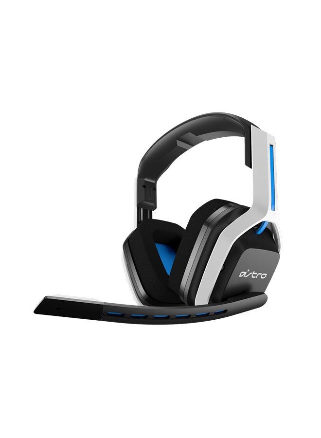أسترو سماعة رأس لاسلكية ASTRO Gaming A20 الجيل الثاني، خفيفة الوزن ومقاومة للتلف، ميكروفون قابل للطي لكتم الصوت، عمر بطارية +15 ساعة، نطاق 15 متر، لجهاز PlayStation 5 - Image 1