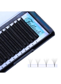 Volume Lash Extensions D DD Curl Easy Fanning Volume Lashes 8-18mm Length Self Fanning Eyelash Extensions 0.07mm Automatic Blooming Lash by FADLASH (0.07-D, 13mm)