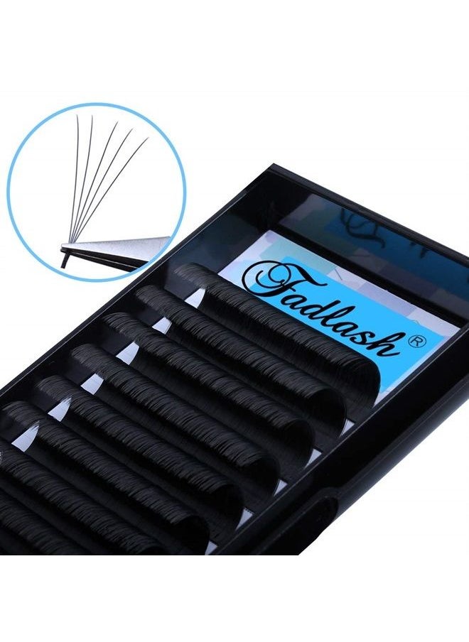 FADLASH - Volume Lash Extensions D DD Curl Easy Fanning Volume Lashes 8-18mm Length Self Fanning Eyelash Extensions 0.07mm Automatic Blooming Lash by FADLASH (0.07-D, 13mm) - Image 1