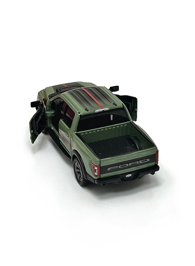 Kinsmart كينسمارت 1:78 نموذج شاحنة فورد F-150 رابتور 2022 مصنوعة من المعدن – لعبة سحب للخلف للأطفال وجامعي التحف - Image 5