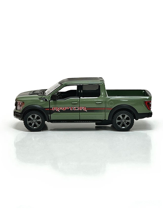 Kinsmart كينسمارت 1:78 نموذج شاحنة فورد F-150 رابتور 2022 مصنوعة من المعدن – لعبة سحب للخلف للأطفال وجامعي التحف - Image 4