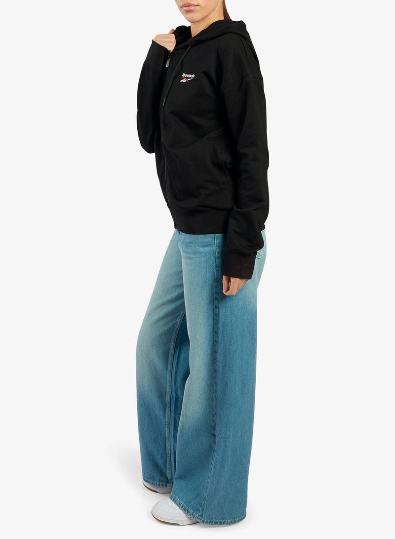 Reebok Id Small Logo Full Zip Hoodie - Image 4