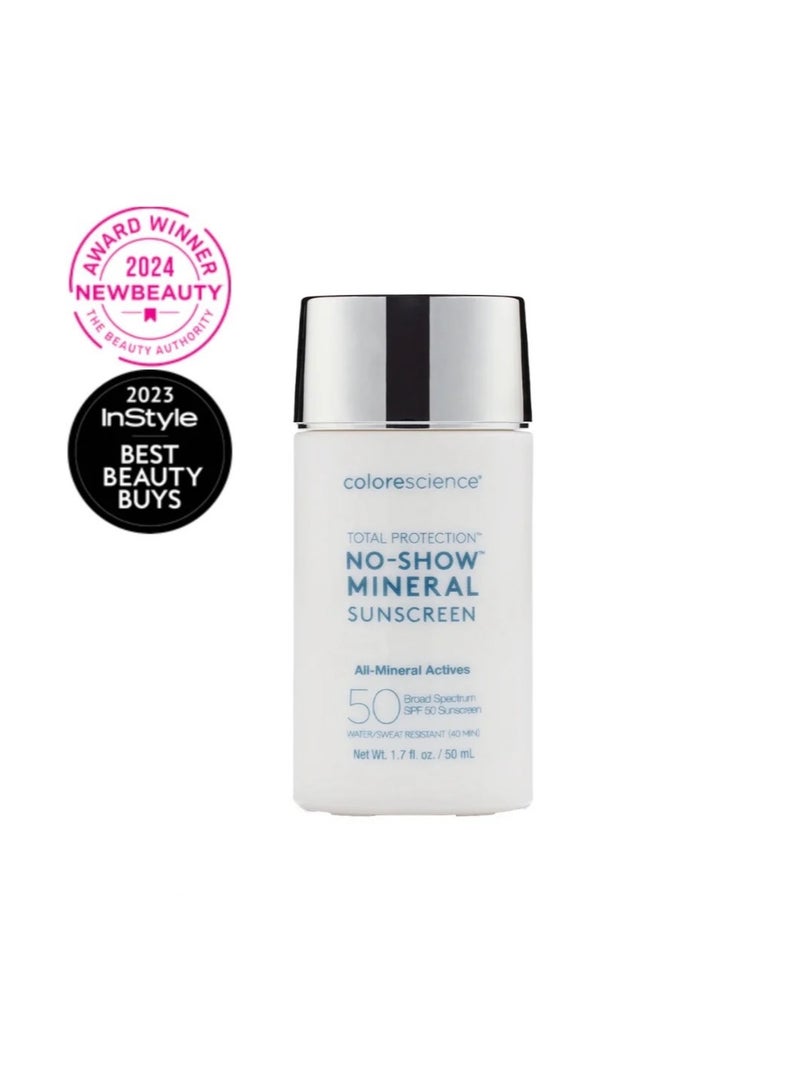 Colorescience Colorescience Total Protection No-Show Mineral Sunscreen SPF 50, 1.7oz, 100% Invisible All-mineral Sunscreen For All Skin Tones And Types - Image 1