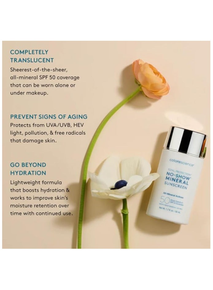 Colorescience Colorescience Total Protection No-Show Mineral Sunscreen SPF 50, 1.7oz, 100% Invisible All-mineral Sunscreen For All Skin Tones And Types - Image 4