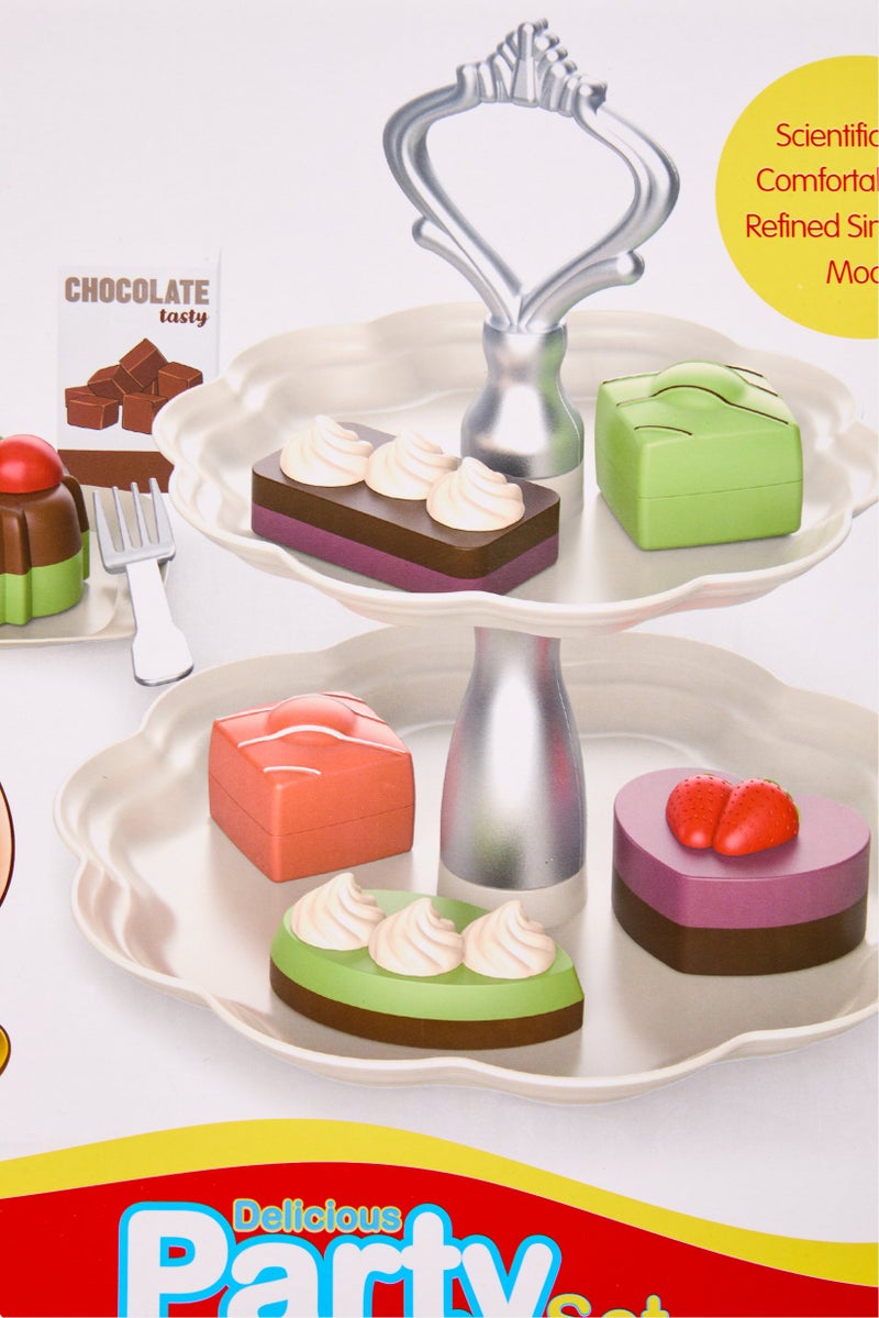 New Boy 22-Pieces Play Food And Accessories Delicious Party Set - Image 3