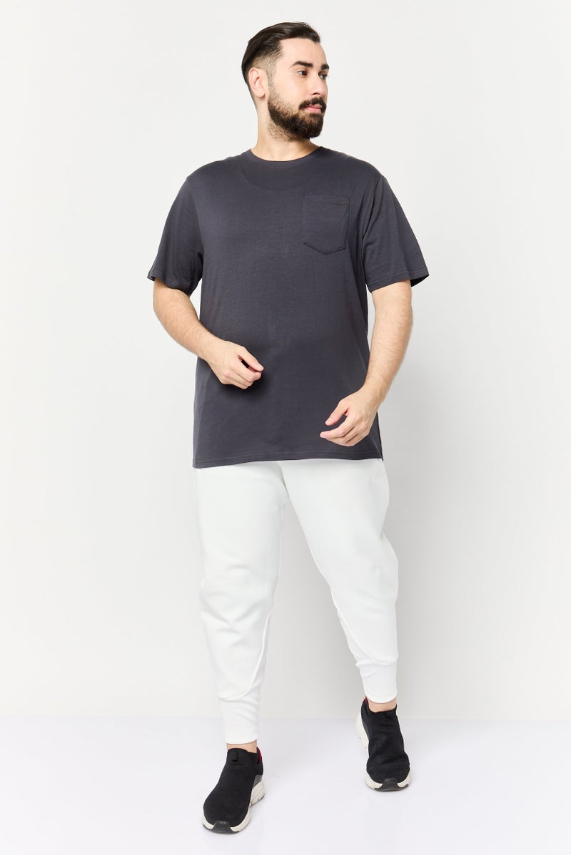 RBX تي شيرت رياضي للرجال بأكمام قصيرة مناسب في الهواء الطلق، رمادي داكن - Image 4