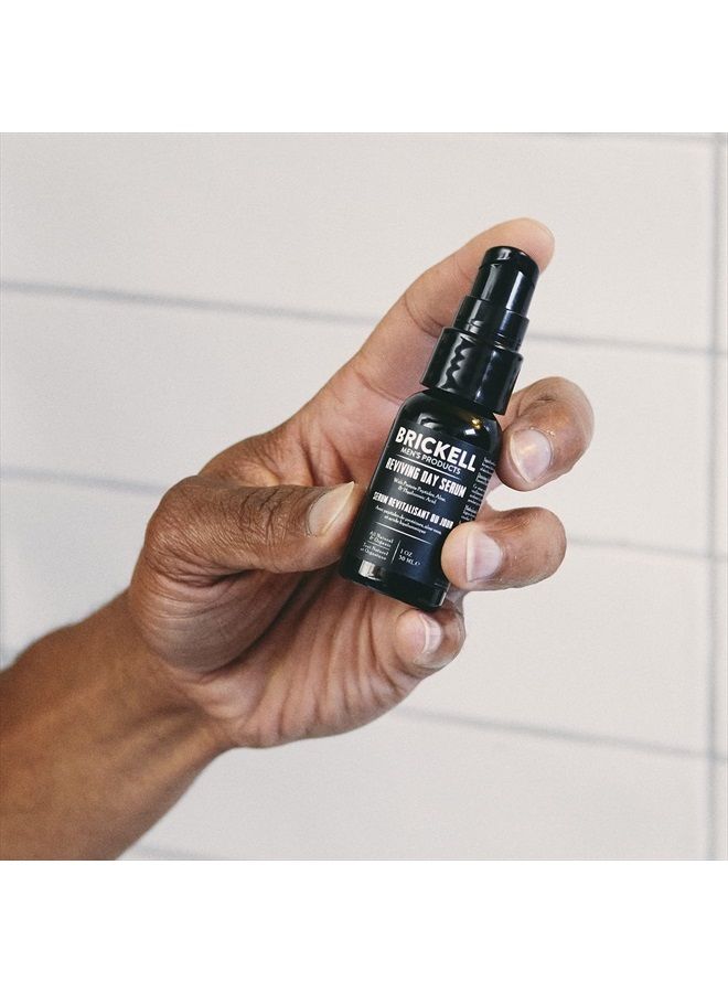Brickell Men's Products Brickell Men's Anti Aging Hyaluronic Acid Serum For Face, Reviving Day Face Serum for Men, Natural and Organic Serum with Vitamin C, Protein Peptides to Restore Firmness and Stimulate Collagen, 1 Ounc - Image 5