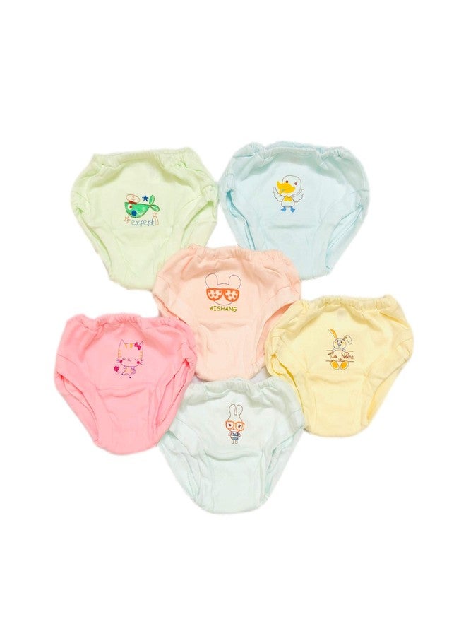 heartbury Baby Girls Cotton Blend Panties (Pack of 8) (AM-UND-12_Multicolour_6 Months-12 Months) - Image 2