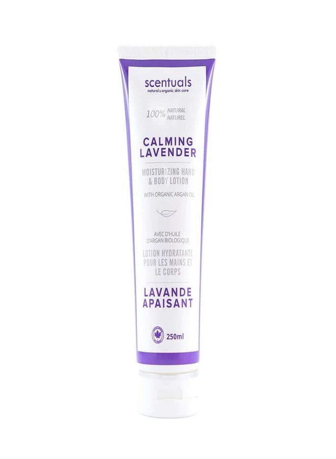 Scentuals Hand & Body Cream Scented with Essential Oil Lavender, Made with Organic Argan Oil, Olive Oil and Aloe Juice, for Dry Skin, Cruelty Free, Natural Skin Care Products, 250 ml, 8.45 fl.oz - Image 1