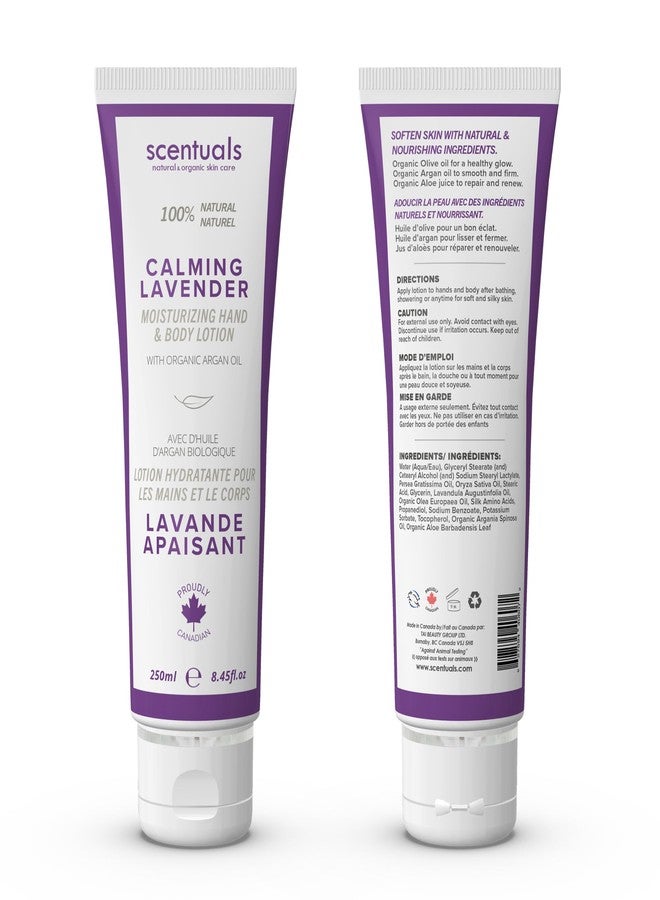 Scentuals Hand & Body Cream Scented with Essential Oil Lavender, Made with Organic Argan Oil, Olive Oil and Aloe Juice, for Dry Skin, Cruelty Free, Natural Skin Care Products, 250 ml, 8.45 fl.oz - Image 5