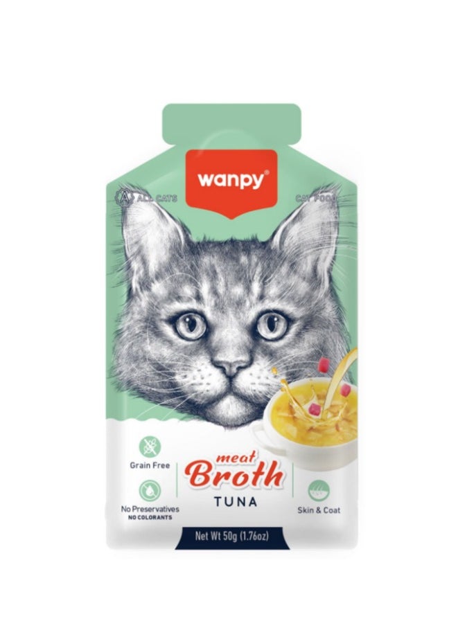Wanpy Wanpy Meat Broth for Cats – Tuna Flavor, 50g 