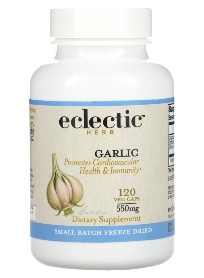 Eclectic Freeze Dried Garlic 550 mg 120 Veg Caps