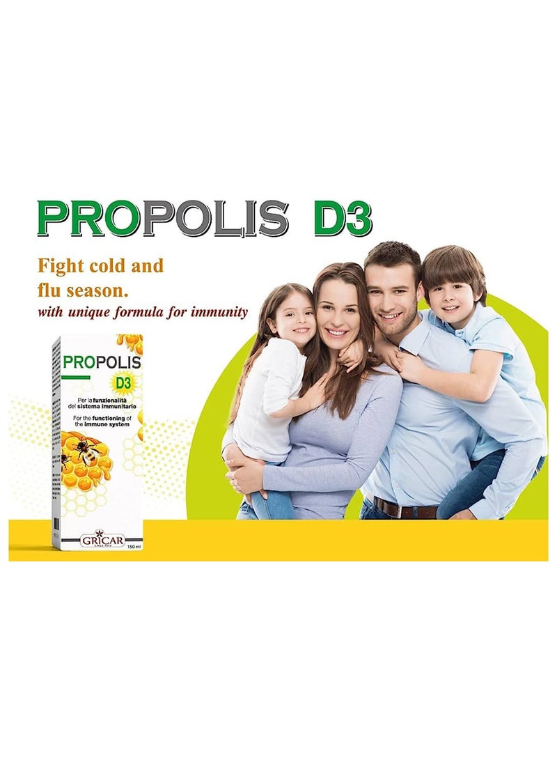 Propolis Health Propolis D3 Immunity 150 Ml