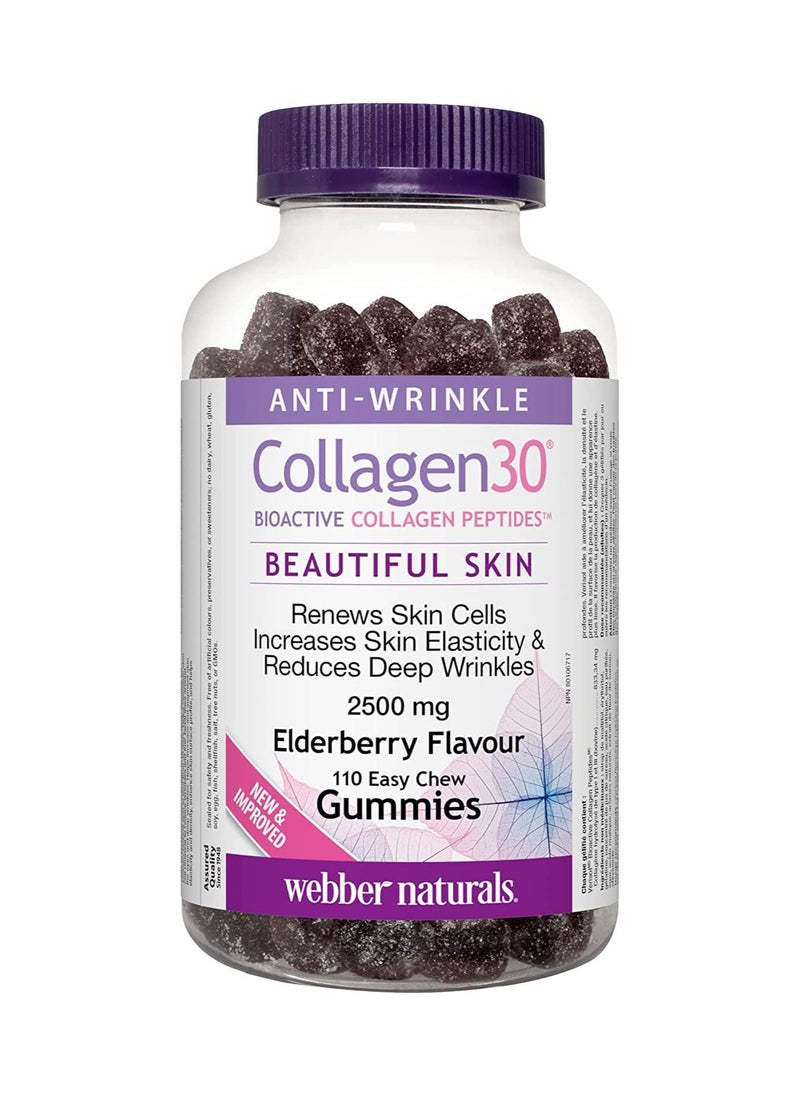 Webber naturals Webber Naturals Collagen30 Anti-Wrinkle 2,500mg 110 Gummies  - Image 1