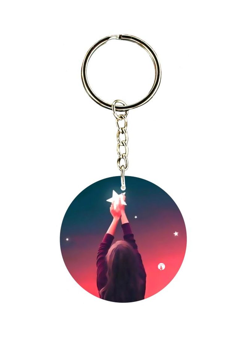 Girl Printed Keychain