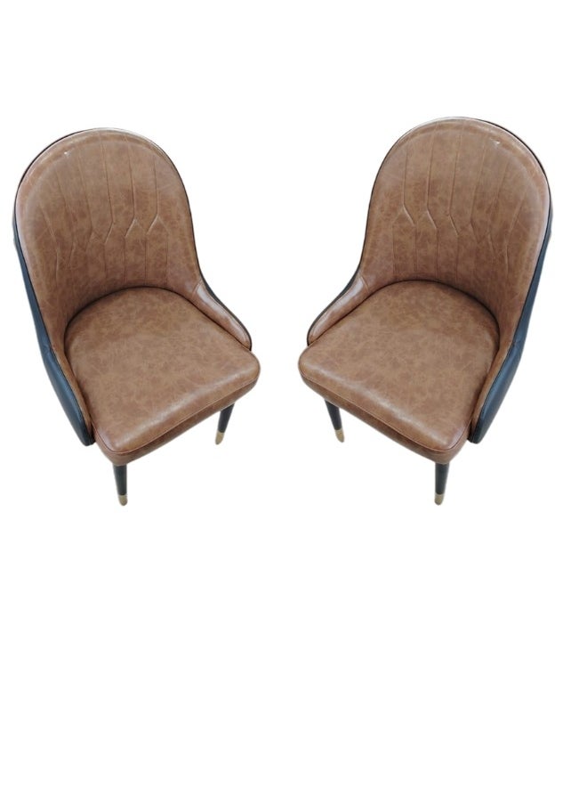 SMART HOME 2-Piece Chairs Set, Modern Comfortable Padded Chair for Living Room, Dining Chair, Makeup Room Chair, Cafe Chair  - Image 1
