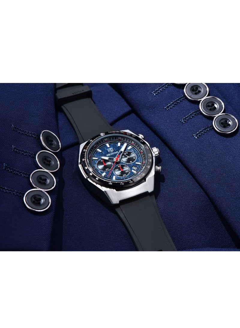 BENYAR Watches for Men Watch Quartz Luxury Chronograph Water Resistant Watch - Image 4