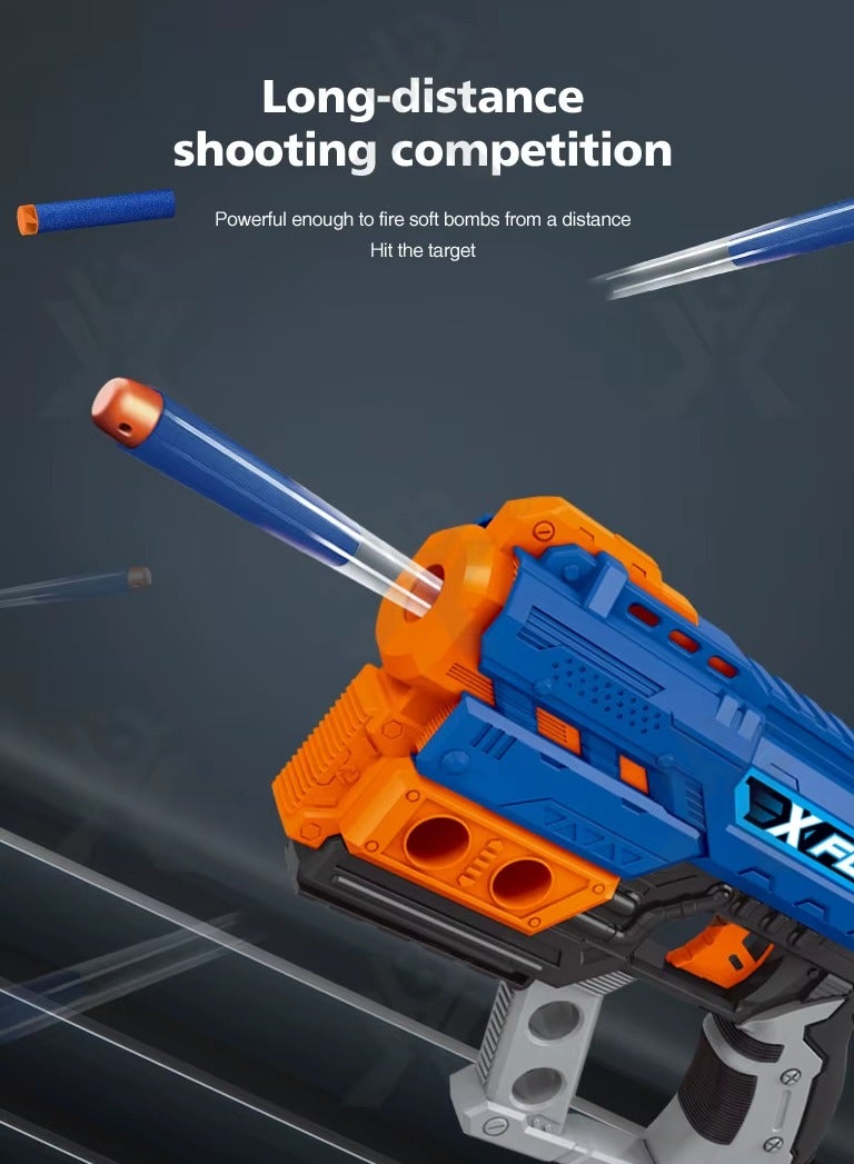 Foam Blaster Gun Toy With 8 Bullets - Red - Image 4