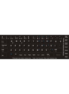 Wozlo Russian Keyboard Sticker Notebook and PC Compatible Keyboard Label - Indelible 