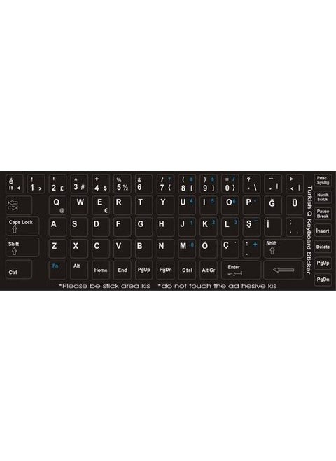 Russian Keyboard Sticker Notebook and PC Compatible Keyboard Label - Indelible