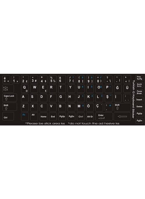 Wozlo - Russian Keyboard Sticker Notebook and PC Compatible Keyboard Label - Indelible - Image 1