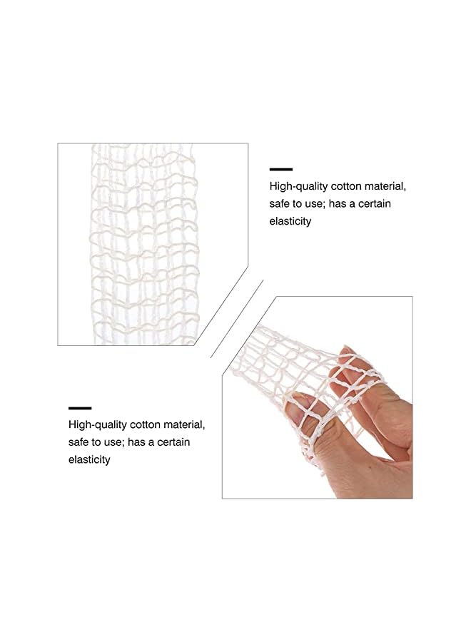 The Bros 5m Meat Netting Roll, Size 18, Elastic Smoked Meat Poultry Ham Netting Meat Butcher Twine Net Roll Wrapping Net, Beef Netting Roll for Meat Cooking Meat Sausage Making  - Image 3