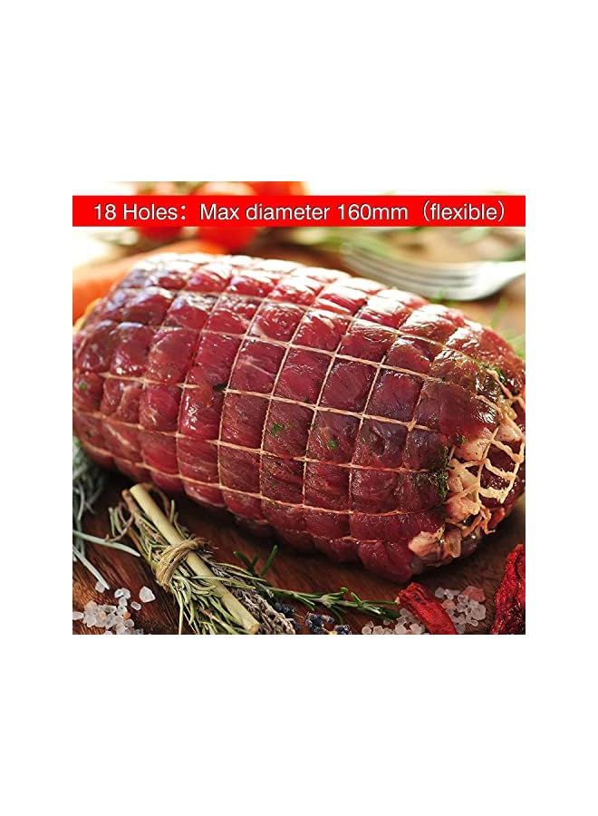 The Bros 5m Meat Netting Roll, Size 18, Elastic Smoked Meat Poultry Ham Netting Meat Butcher Twine Net Roll Wrapping Net, Beef Netting Roll for Meat Cooking Meat Sausage Making  - Image 5